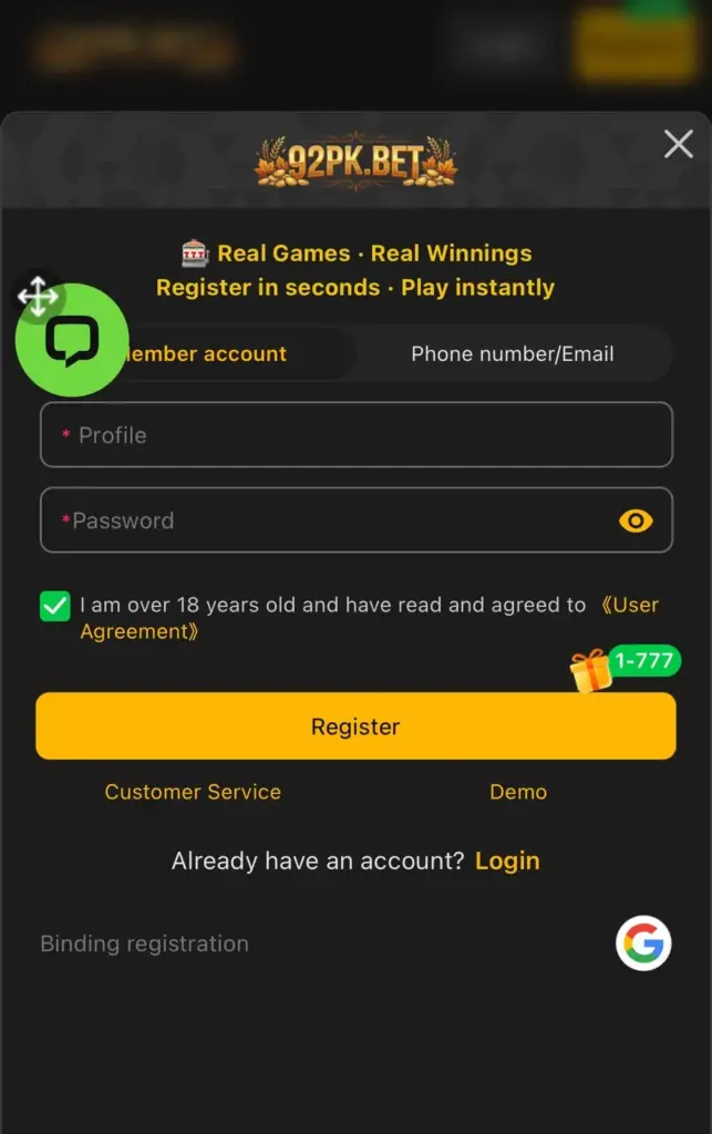 92PK.BET GAME